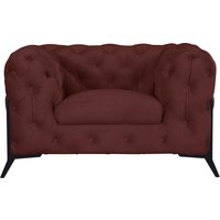 Leonique Chesterfield-Sessel "Amaury Sessel", aufwändige Knopfheftung, moderne Chesterfield Optik, Fußfarbe wählbar von Leonique