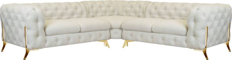 Leonique Chesterfield-Sofa Amaury L-Form, Chesterfield-Optik, Breite/Tiefe je 262 cm, Fußfarbe wählbar Leonique Chesterfield-Sofa Amaury L-Form, Chesterfield-Optik, Breite/Tiefe je 262 cm, Fußfarbe wählbar von Leonique