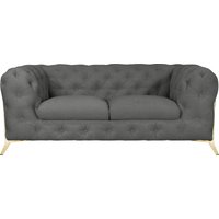 Leonique Chesterfield-Sofa "Amaury", aufwändige Knopfheftung, moderne Chesterfield Optik, Fußfarbe wählbar von Leonique
