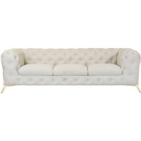 Leonique Chesterfield-Sofa "Amaury" aufwändige Knopfheftung, moderne Chesterfield Optik, Fußfarbe wählbar von Leonique