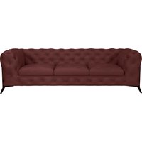 Leonique Chesterfield-Sofa "Amaury", aufwändige Knopfheftung, moderne Chesterfield Optik, Fußfarbe wählbar von Leonique