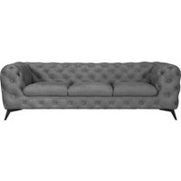 Leonique Chesterfield-Sofa "Glynis", aufwändige Knopfheftung, moderne Chesterfield Optik, Fußfarbe wählbar von Leonique