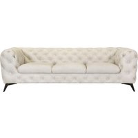 Leonique Chesterfield-Sofa "Glynis" aufwändige Knopfheftung, moderne Chesterfield Optik, Fußfarbe wählbar von Leonique
