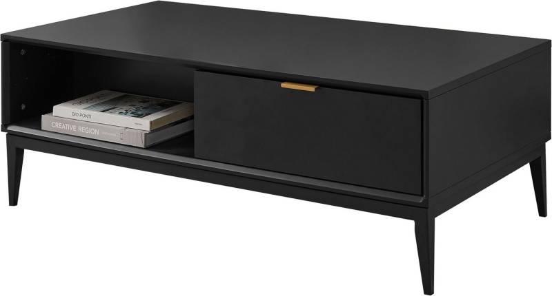 Leonique Couchtisch Lavisha, Keramikplatte, Eisengestell und FSC-zertifiziertes Holz, Breite 110 cm von Leonique