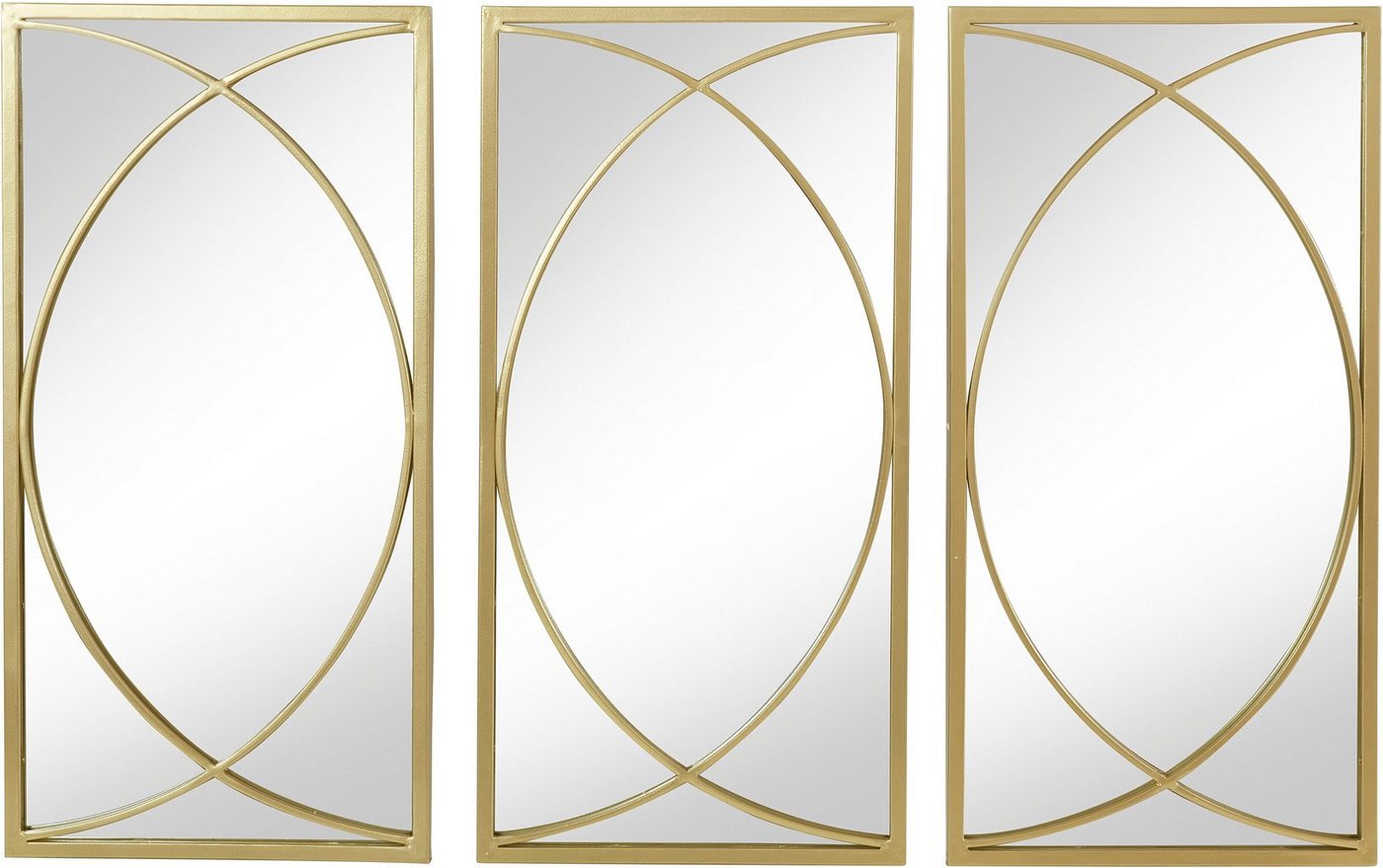 Leonique Dekospiegel Noyon (3-St), Wandspiegel, Metallrahmen, gold von Leonique