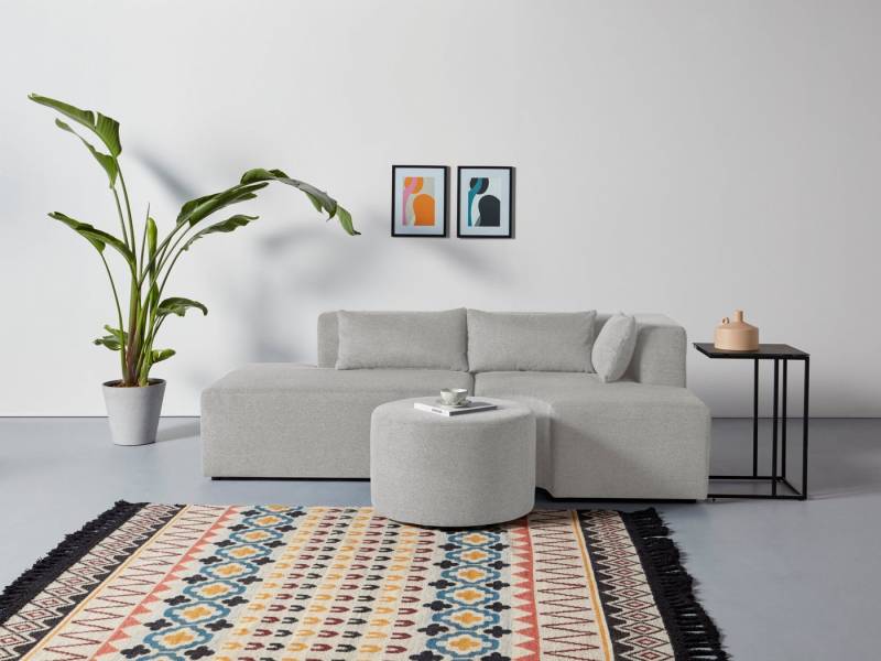 Leonique Ecksofa Alexane L-Form, zusammengesetzt aus Modulen, in vielen Bezugsqualitäten und Farben. von Leonique