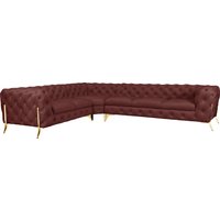 Leonique Chesterfield-Sofa "Amaury L-Form" von Leonique