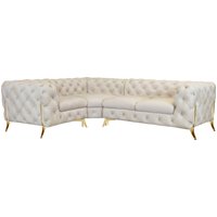 Leonique Chesterfield-Sofa "Amaury L-Form" von Leonique