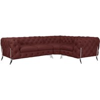 Leonique Chesterfield-Sofa "Amaury L-Form" von Leonique