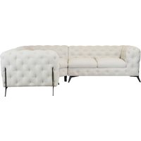 Leonique Chesterfield-Sofa "Amaury L-Form" von Leonique