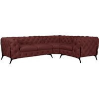 Leonique Chesterfield-Sofa "Amaury L-Form" von Leonique