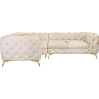 Leonique Chesterfield-Sofa "Glynis L-Form" von Leonique