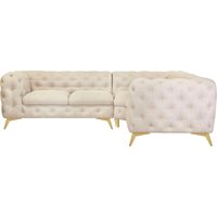 Leonique Chesterfield-Sofa "Glynis L-Form" von Leonique