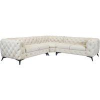 Leonique Chesterfield-Sofa "Glynis L-Form" von Leonique