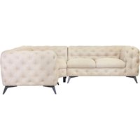 Leonique Chesterfield-Sofa "Glynis L-Form" von Leonique