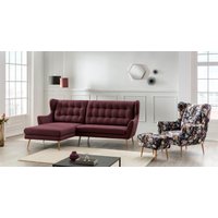 Leonique Ecksofa "Henry Louanne, L-Form" wahlweise mit Messingfüßen von Leonique