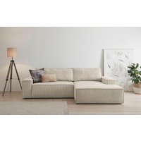 Ecksofa SHERWOOD Schlafsofa, mit Bettkasten, Cord-Bezug von home affaire