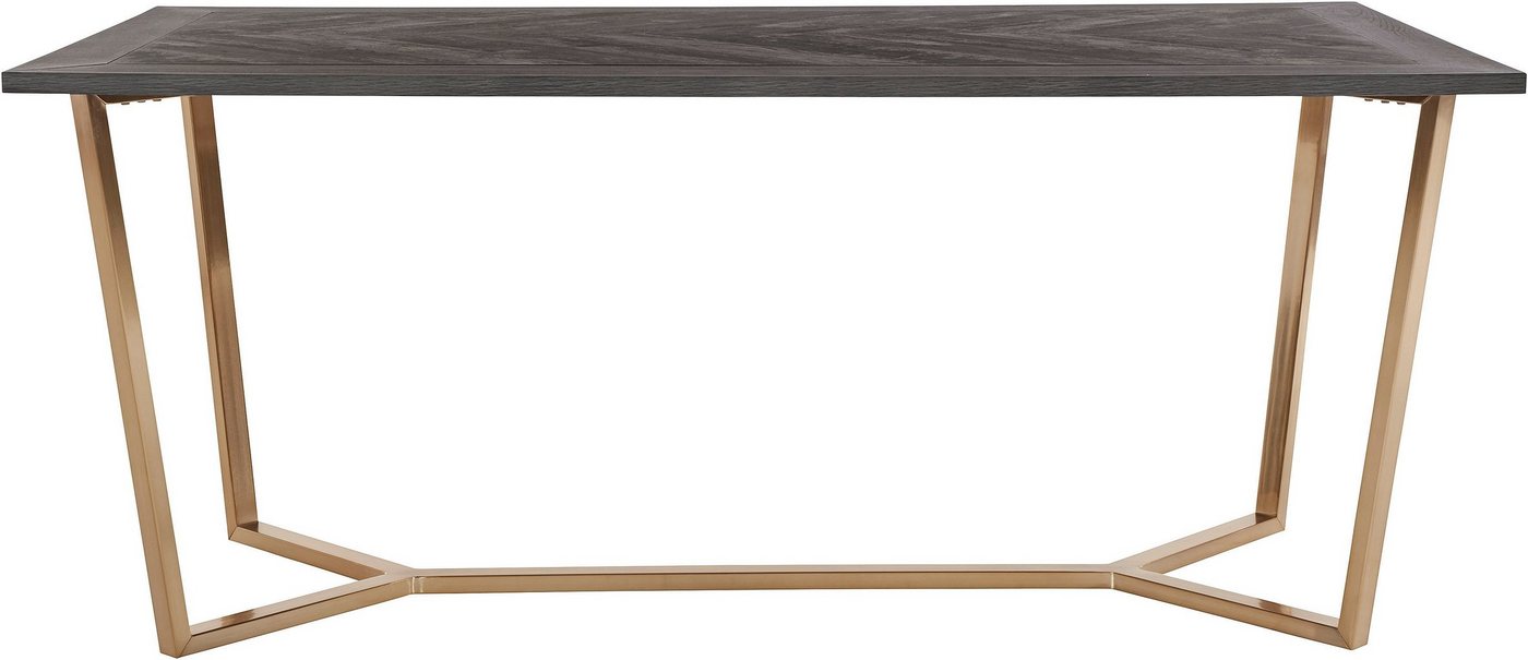 Leonique Esstisch Nanterie, Tischplatte in Holzoptik, mit exklusivem Fischgrätenmuster, Höhe 76 cm von Leonique
