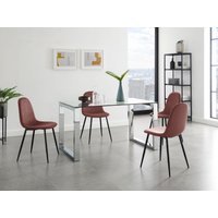 Leonique Esszimmerstuhl "Eadwine, TOPSELLER Stuhl, Küchenstuhl, 4-Fuß Stuhl, OTTOs Choice" (Set) 1 Stk.Polsterstuhl mit Metallgestell, im 1er. 2er und 4er Set erhältlich von Leonique