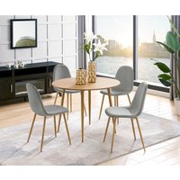 Leonique Esszimmerstuhl "Eadwine, TOPSELLER Stuhl, Küchenstuhl, 4-Fuß Stuhl, OTTOs Choice" (Set) 2 Stk.Polsterstuhl mit Metallgestell, im 1er. 2er und 4er Set erhältlich von Leonique