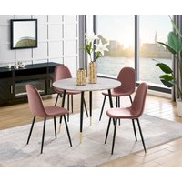 Leonique Esszimmerstuhl "Eadwine, TOPSELLER Stuhl, Küchenstuhl, 4-Fuß Stuhl, OTTOs Choice" (Set) 4 Stk.Polsterstuhl mit Metallgestell, im 1er. 2er und 4er Set erhältlich von Leonique