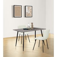 Leonique Esszimmerstuhl "Ulmar" () 2 Stk.Mit eleganten pulverlackierten schwarzen Beinen von Leonique