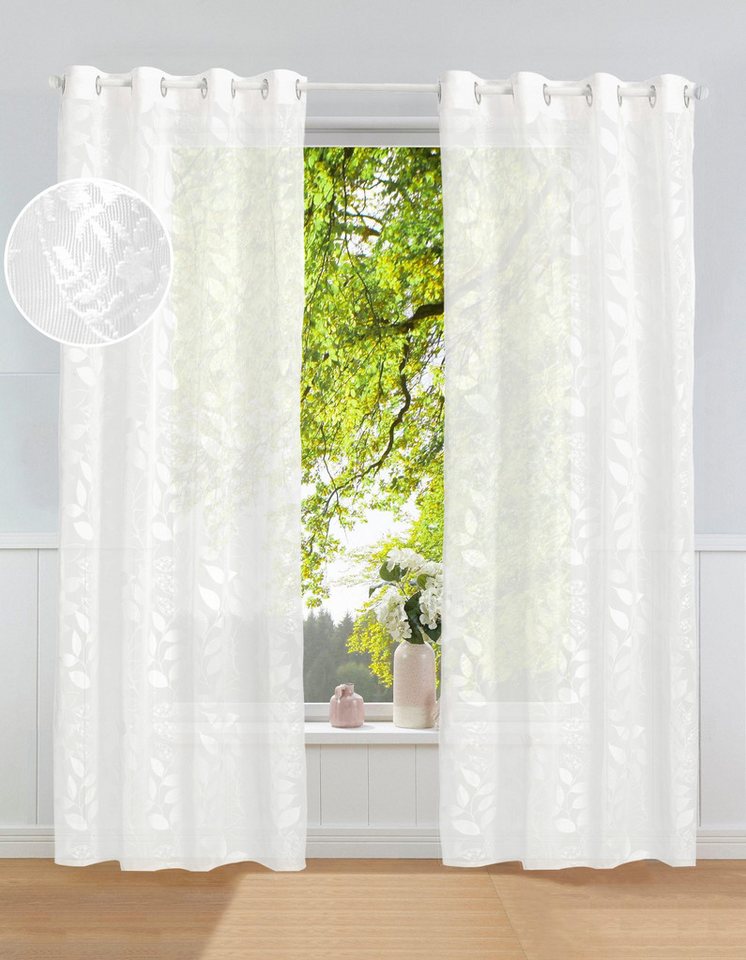 Leonique Gardine Inés, Ösen (1 St), halbtransparent von Leonique