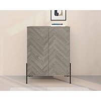 Leonique Highboard "Eadwine" Kommode, Midischrank, Push-to-open, Türen mit Fischgräten Muster Leonique Highboard "Eadwine" Kommode, Midischrank, Push-to-open, Türen mit Fischgräten Muster von Leonique