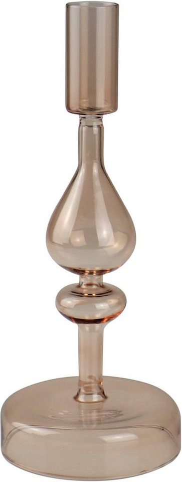 Leonique Kerzenleuchter Jenelle (Set, 2 St), Stabkerzenhalter aus Glas, Höhe ca. 24 cm von Leonique
