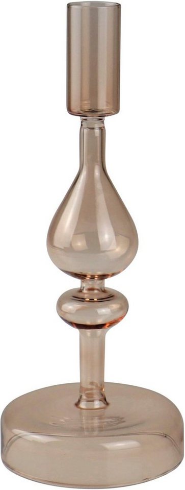 Leonique Kerzenleuchter Jenelle (Set, 2 St), Stabkerzenhalter aus Glas, Höhe ca. 24 cm von Leonique