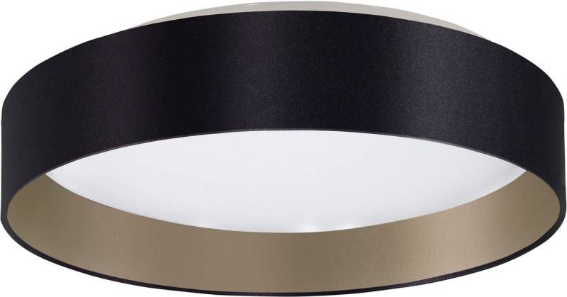 my home LED Deckenleuchte Juria, CCT - über Fernbedienung, LED fest integriert, Neutralweiß, Warmweiß, Deckenlampe Ø38 x H9 cm mit Textil-/Stoffschirm, CCT, Fernbedienung von my home