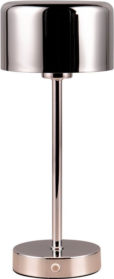 my home LED Tischleuchte Kadira, Dimmfunktion, USB-Ladefunktion, LED fest integriert, Warmweiß, Akku Tischlampe mit USB-C Anschluss, Touchdimmer 4 Stufen, Höhe 30cm von my home