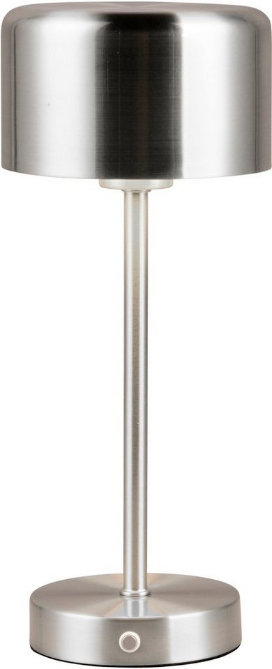 my home LED Tischleuchte Kadira, Dimmfunktion, USB-Ladefunktion, LED fest integriert, Warmweiß, Akku Tischlampe mit USB-C Anschluss, Touchdimmer 4 Stufen, Höhe 30cm von my home