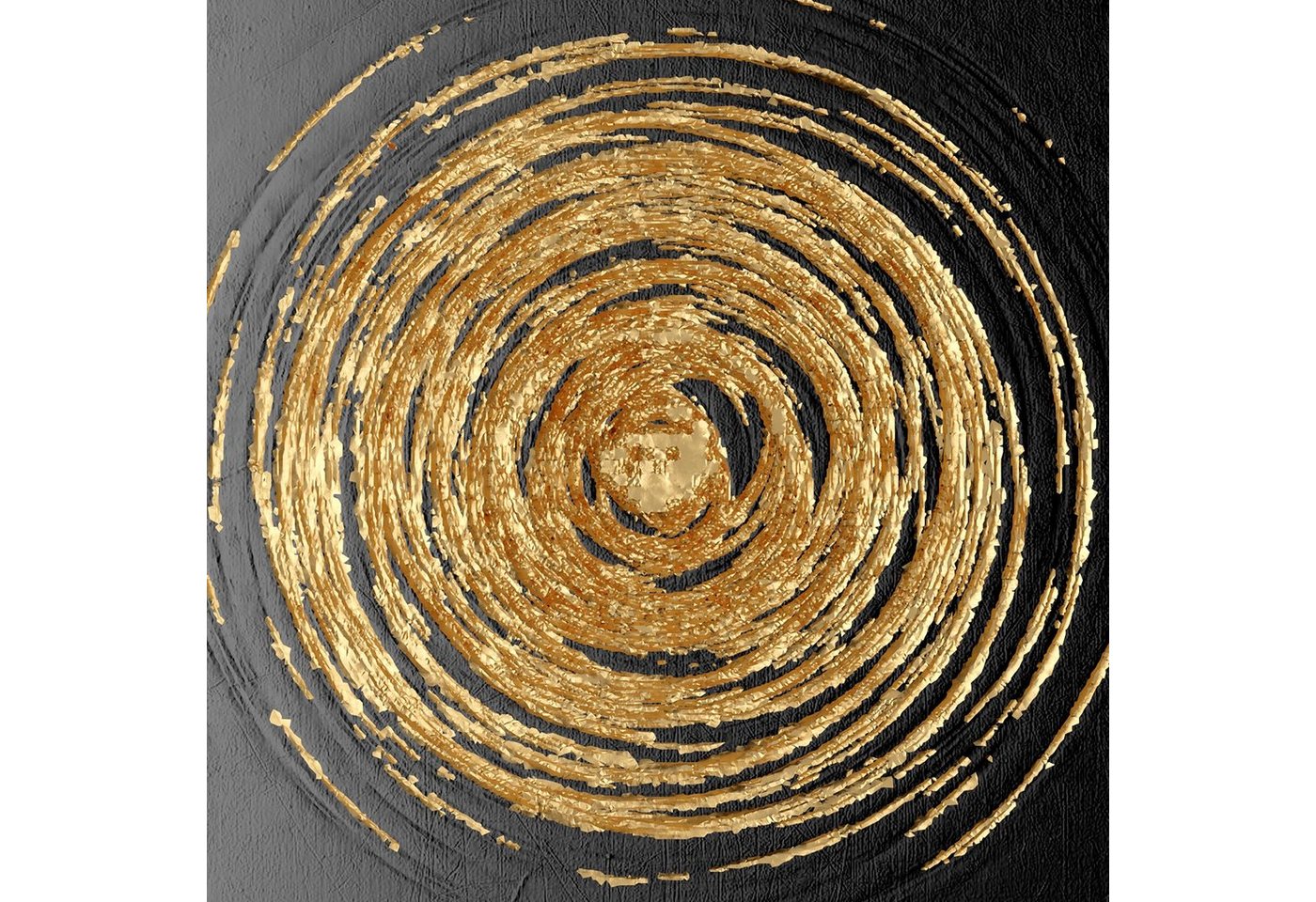Leonique Leinwandbild Black and Gold, Abstrakt (1 St), Akustikbild mit sehr guten Schallabsorptions-Eigenschaften von Leonique