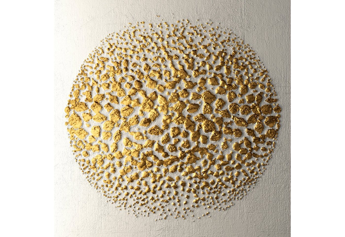 Leonique Leinwandbild Golden Ball, Abstrakt (1 St), Akustikbild mit sehr guten Schallabsorptions-Eigenschaften von Leonique