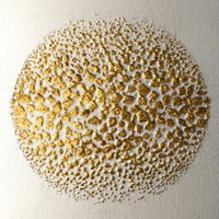 Leonique Leinwandbild "Golden Ball", Abstrakt, (1 St.), Akustikbild mit sehr guten Schallabsorptions-Eigenschaften von Leonique