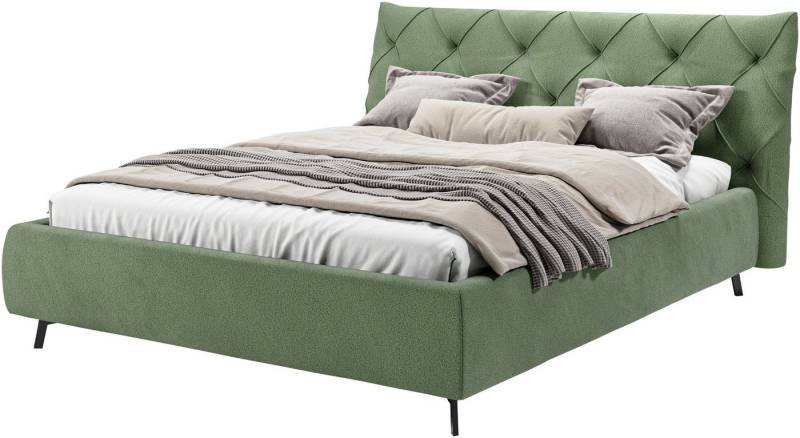 Leonique Polsterbett Elloree, in 4 Breiten bis 200cm, auch in Leder, Kopfteilhöhe 105 cm, belastbar bis 280 kg, auch in Überlänge 220cm von Leonique