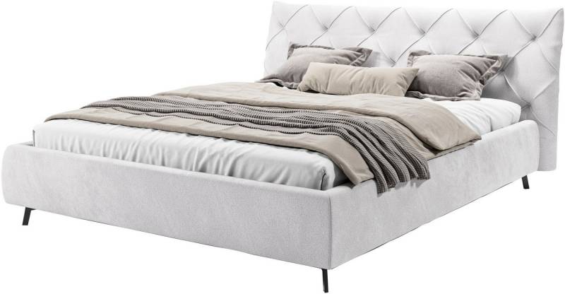 Leonique Polsterbett Elloree, in 4 Breiten bis 200cm, auch in Leder, Kopfteilhöhe 105 cm, belastbar bis 280 kg, auch in Überlänge 220cm von Leonique