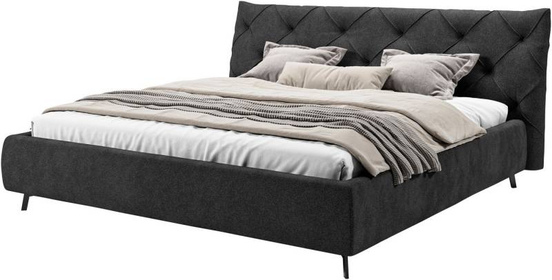 Leonique Polsterbett Elloree, in 4 Breiten bis 200cm, auch in Leder, Kopfteilhöhe 105 cm, belastbar bis 280 kg, auch in Überlänge 220cm von Leonique