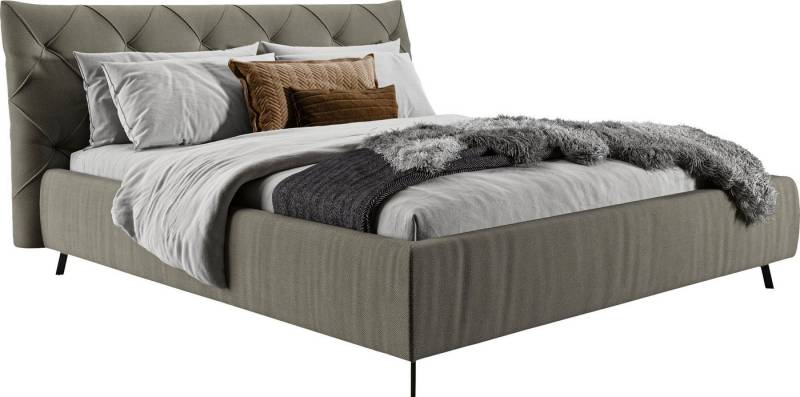 Leonique Polsterbett Elloree, in 4 Breiten bis 200cm, auch in Leder, Kopfteilhöhe 105 cm, belastbar bis 280 kg, auch in Überlänge 220cm von Leonique