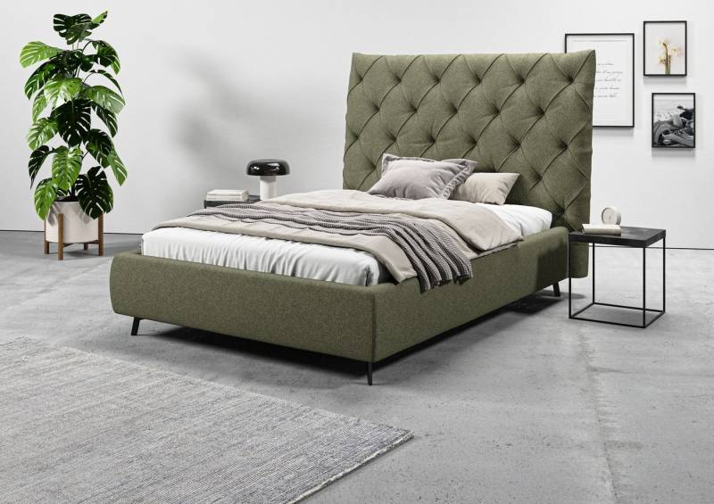 Leonique Polsterbett Maxime, in 4 Breiten bis 200cm, auch in Leder, Kopfteilhöhe 143 cm, belastbar bis 280 kg, auch in Überlänge 220cm Leonique Polsterbett Maxime, in 4 Breiten bis 200cm, auch in Leder, Kopfteilhöhe 143 cm, belastbar bis 280 kg, auch in Überlänge 220cm von Leonique