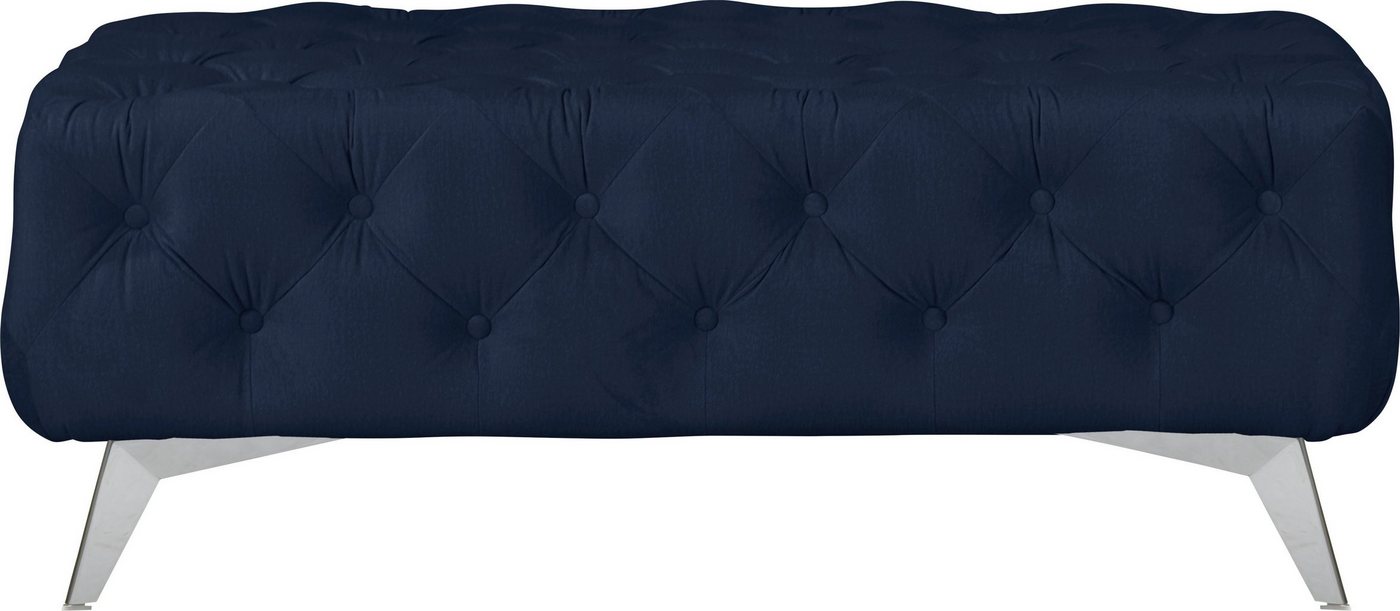 Leonique Polsterhocker Amaury, Chesterfield-Optik, Breite 120cm, Fußfarbe wählbar Leonique Polsterhocker Amaury, Chesterfield-Optik, Breite 120cm, Fußfarbe wählbar von Leonique