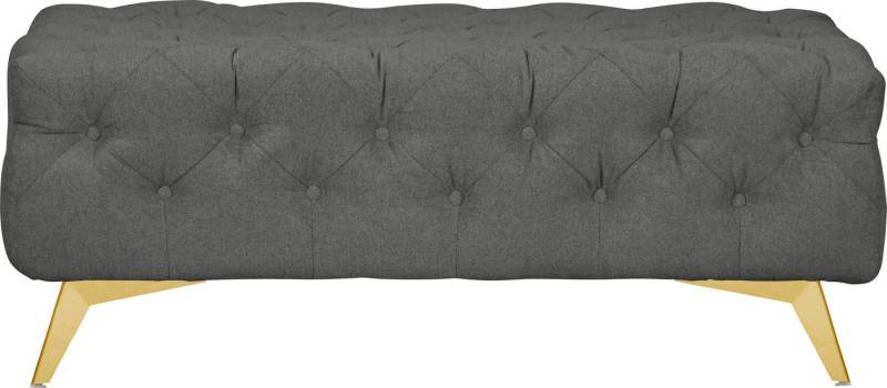 Leonique Polsterhocker Amaury, Chesterfield-Optik, Breite 120cm, Fußfarbe wählbar von Leonique
