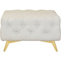 Leonique Polsterhocker "Amaury", Chesterfield-Optik, Breite 80cm, Fußfarbe wählbar von Leonique