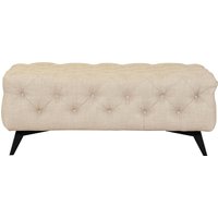 Leonique Polsterhocker "Glynis", aufwändige Knopfheftung, moderne Chesterfield Optik, Fußfarbe wählbar von Leonique