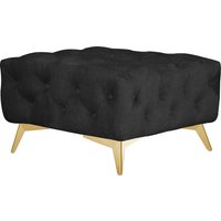 Leonique Polsterhocker "Glynis", aufwändige Knopfheftung, moderne Chesterfield Optik, Fußfarbe wählbar von Leonique