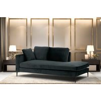 Leonique Recamiere "Cozy Chaiselongue, Maße B/T/H: 195/97/80 cm", mit losen Kissen und Metallbeinen, Armlehne links oder rechts wählbar von Leonique