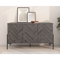 Leonique Sideboard "Eadwine" Kommode, Push-to-open, Türen mit Fischgräten Muster, Breite 130 cm Leonique Sideboard "Eadwine" Kommode, Push-to-open, Türen mit Fischgräten Muster, Breite 130 cm von Leonique