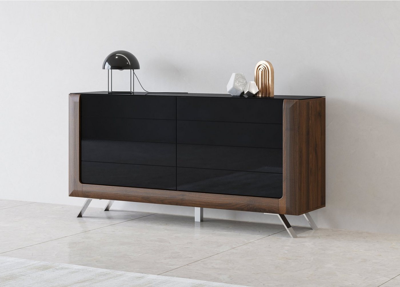 Leonique Sideboard Kasai, Breite 160,5 cm, mit 2 Türen von Leonique