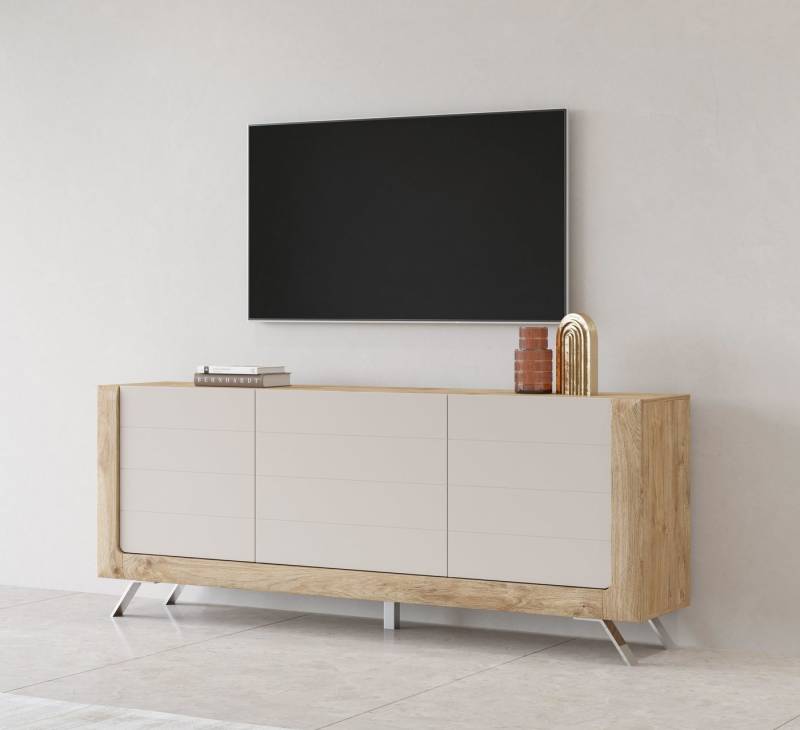 Leonique Sideboard Kasai, Breite 199 cm, mit 3 Türen von Leonique